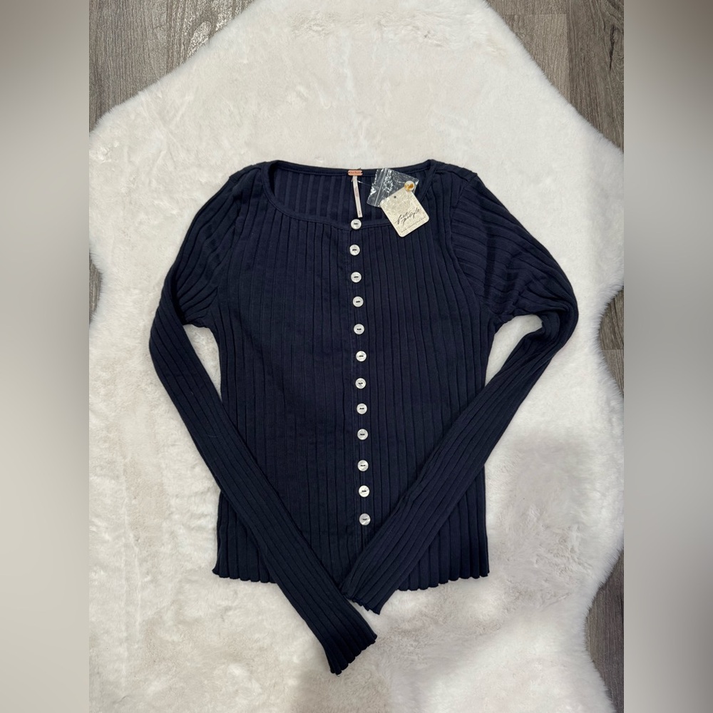 NWT Free People Tilly Long-Sleeve Cardigan - Picture 2 of 3